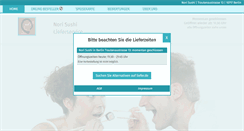 Desktop Screenshot of norisushi.de